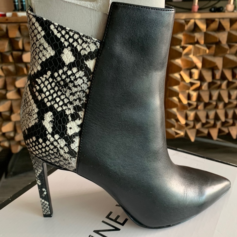Faux Snakeskin Boots!